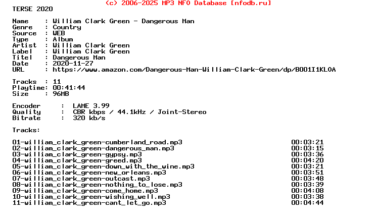 William_Clark_Green-Dangerous_Man-WEB-2008-Terse