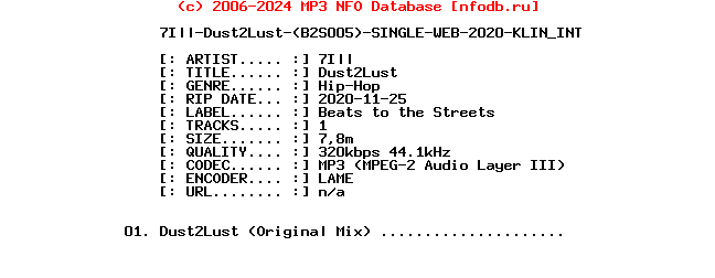 7Ill-Dust2Lust-(B2S005)-Single-WEB-2020