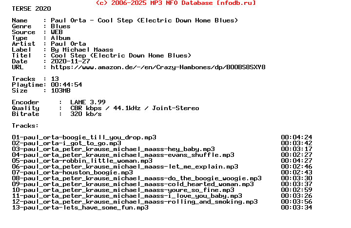 Crazy_Hambones-Cool_Step_(ELECTRIC_DOWN_HOME_BLUES)-WEB-2013-Terse