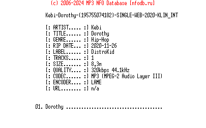Kebi-Dorothy-(195755074182)-Single-WEB-2020