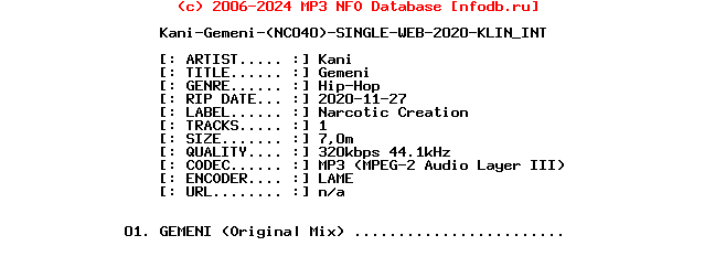 Kani-Gemeni-(NC040)-Single-WEB-2020