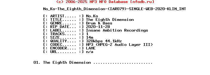 No_Ko-The_Eighth_Dimension-(IAR079)-Single-WEB-2020