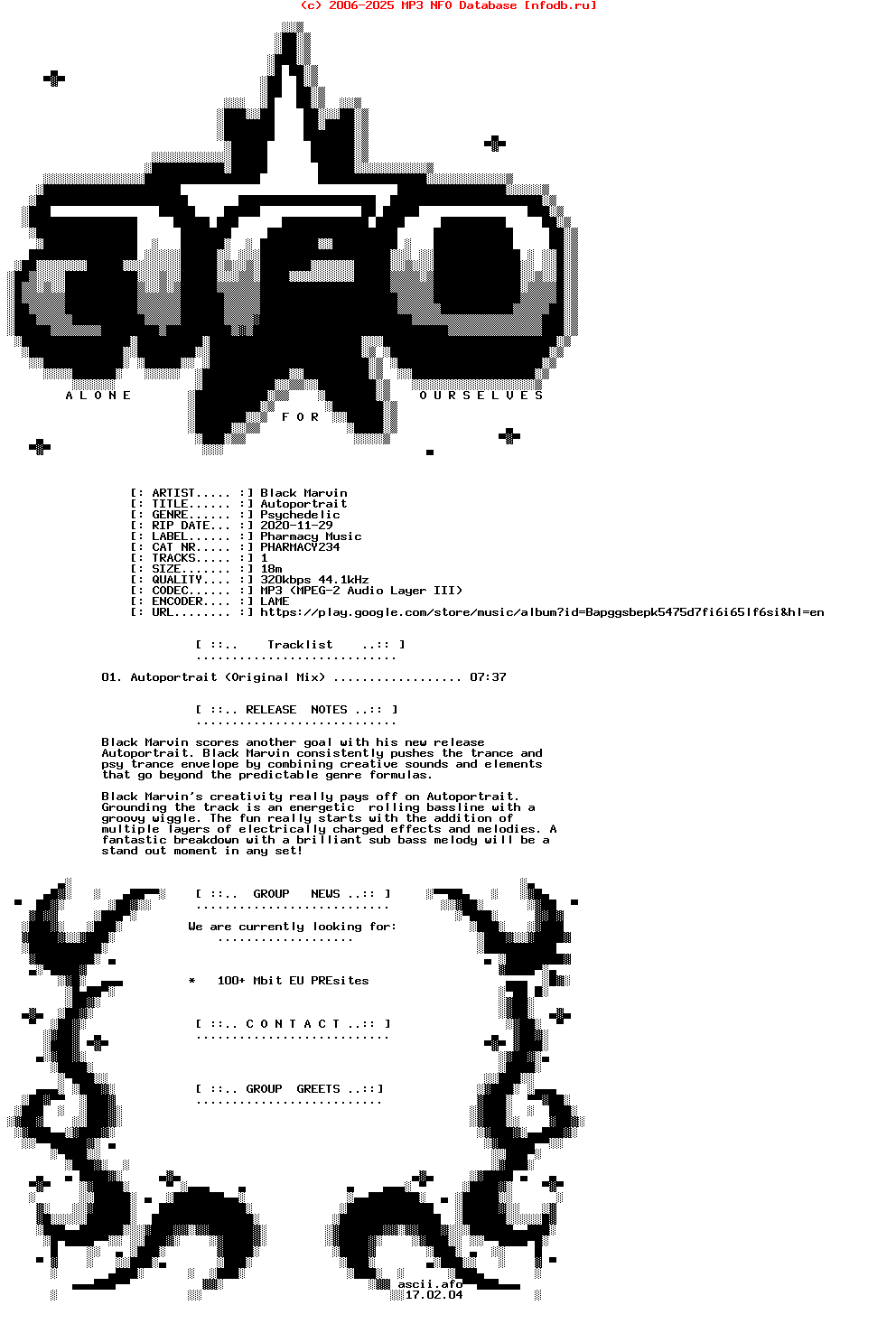 Black_Marvin-Autoportrait-(PHARMACY234)-Single-WEB-2020