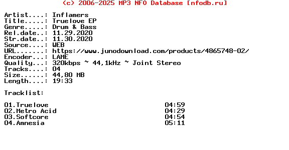 Inflamers-Truelove_Ep-(CLS332)-WEB-2020
