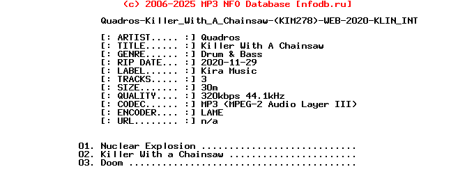 Quadros-Killer_With_A_Chainsaw-(KIM278)-WEB-2020