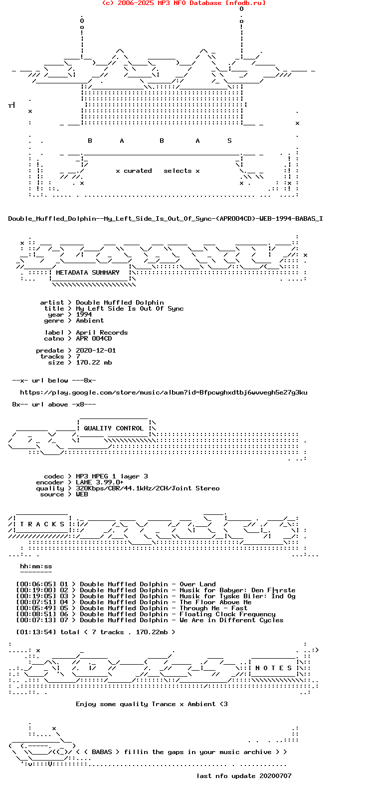 Double_Muffled_Dolphin--My_Left_Side_Is_Out_Of_Sync-(APR004CD)-WEB-1994-Babas_Int