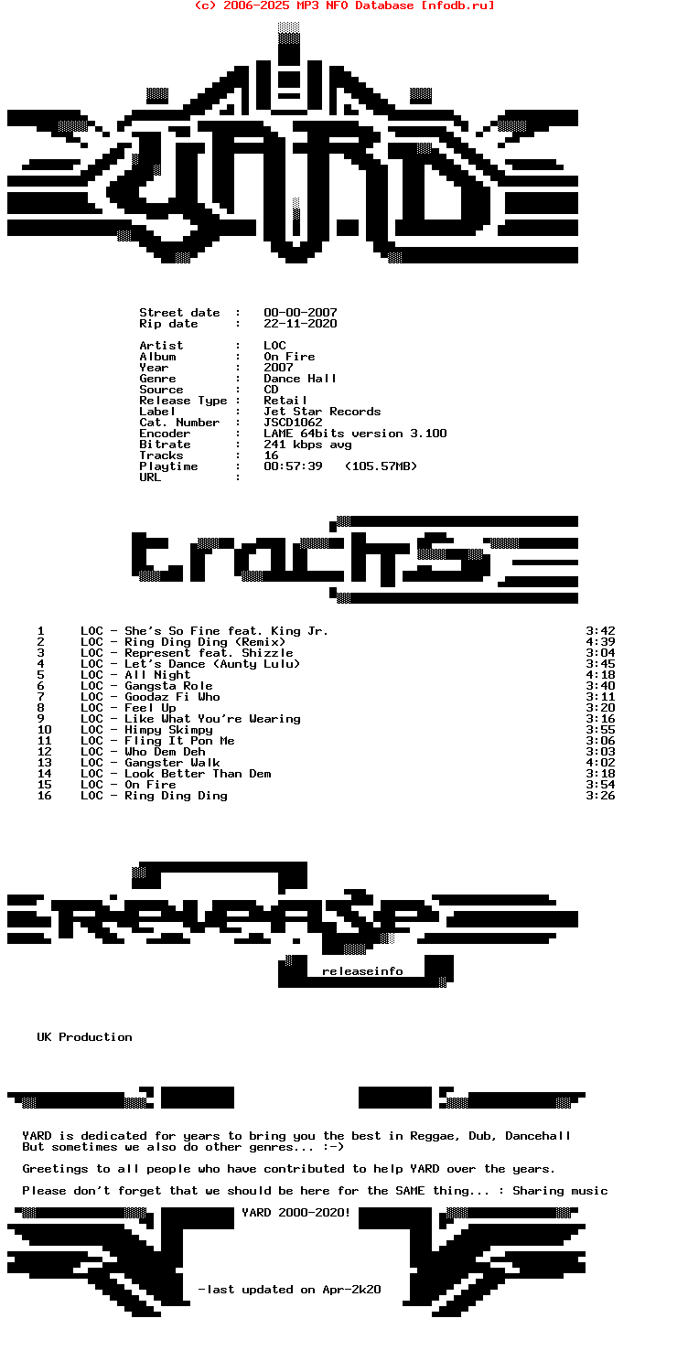 Loc-On_Fire-(JSCD1062)-CD-2007-YARD