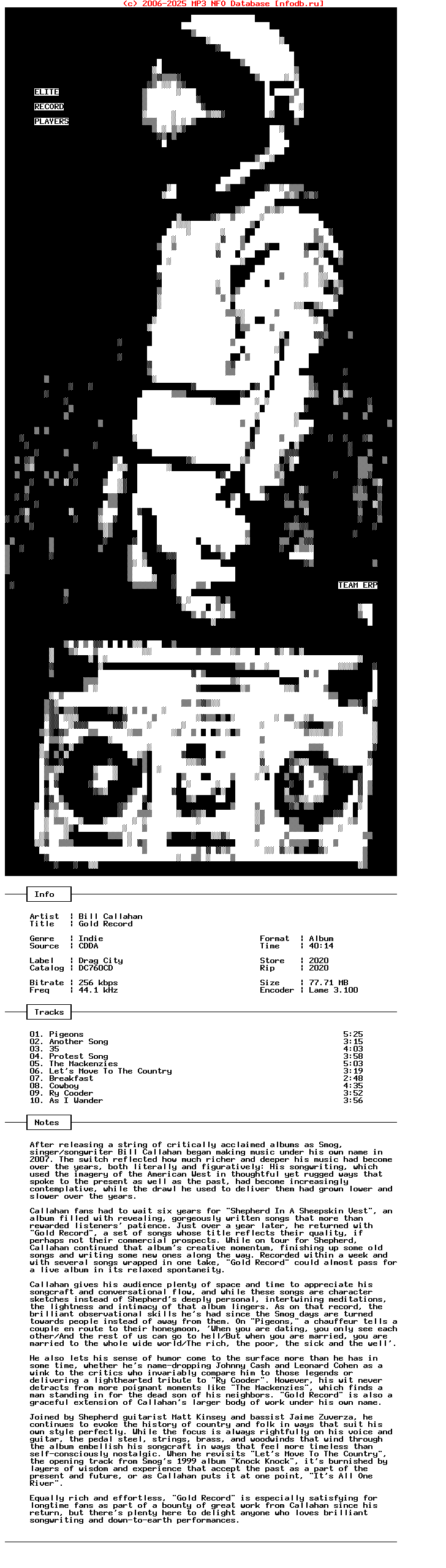 Bill_Callahan-Gold_Record-2020-Erp