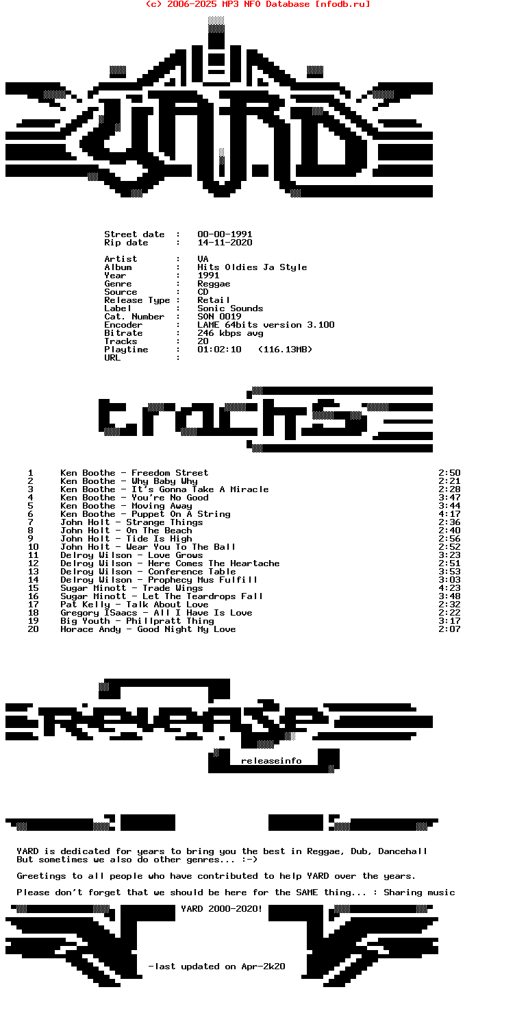 VA-Hits_Oldies_Ja_Style-(SON_0019)-CD-1991-YARD