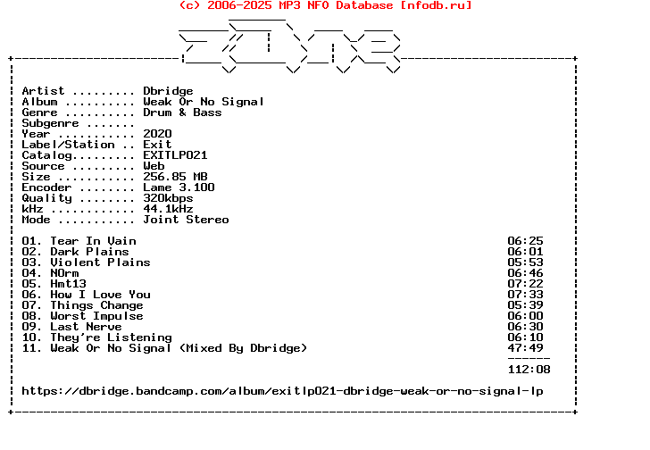 Dbridge-Weak_Or_No_Signal-Exitlp021-WEB-2020-Z0Ne
