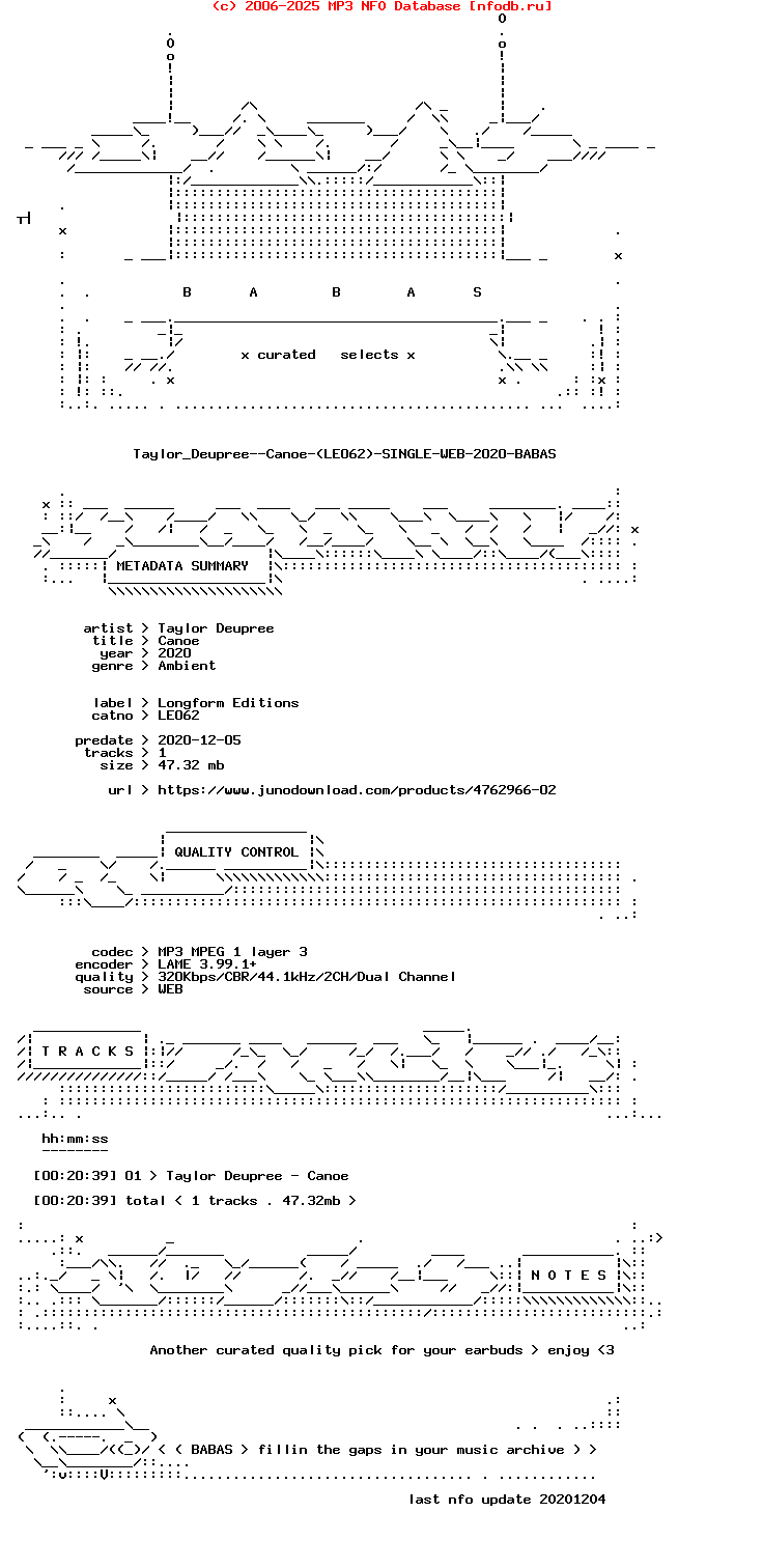 Taylor_Deupree--Canoe-(LE062)-Single-WEB-2020-BABAS