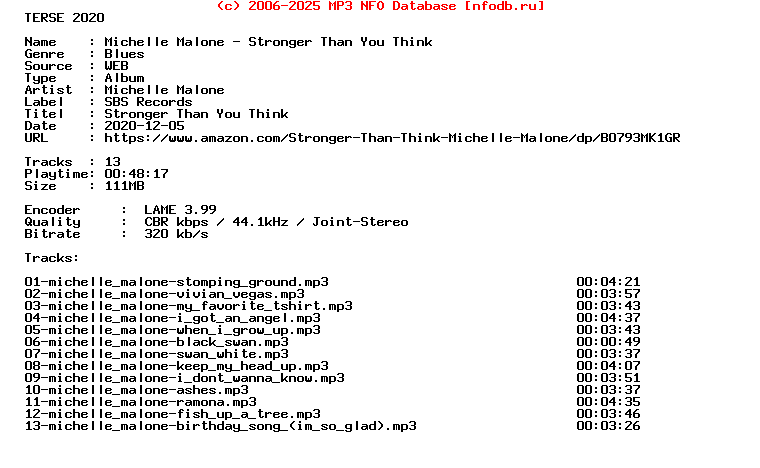 Michelle_Malone-Stronger_Than_You_Think-WEB-2011-Terse