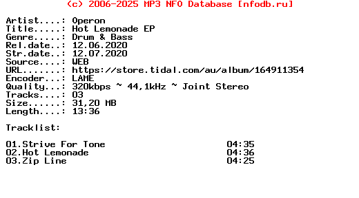 Operon-Hot_Lemonade_Ep-(INFLUENZA228)-WEB-2020