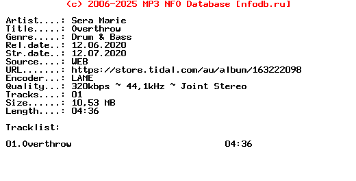 Sera_Marie-Overthrow-(CITRUS20018)-Single-WEB-2020