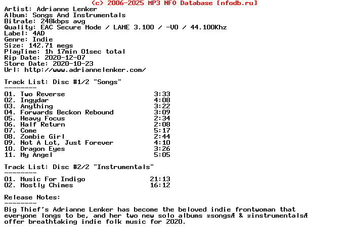 Adrianne_Lenker-Songs_And_Instrumentals-2CD-2020