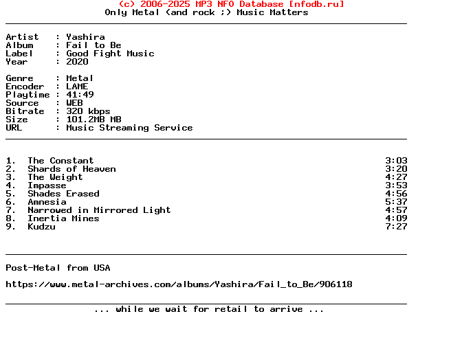 Yashira-Fail_To_Be-WEB-2020