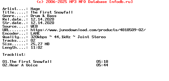 Mage-The_First_Snowfall-(KINC149)-WEB-2020
