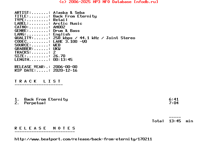 Alaska_And_Seba-Back_From_Eternity-(AM002)-WEB-2006