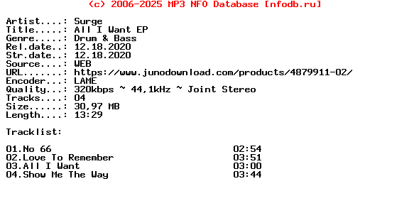 Surge-All_I_Want_Ep-(RADIUS029)-WEB-2020