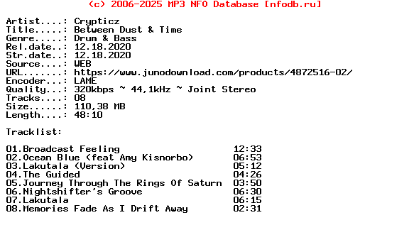 Crypticz-Between_Dust_And_Time-(LORE010)-WEB-2020