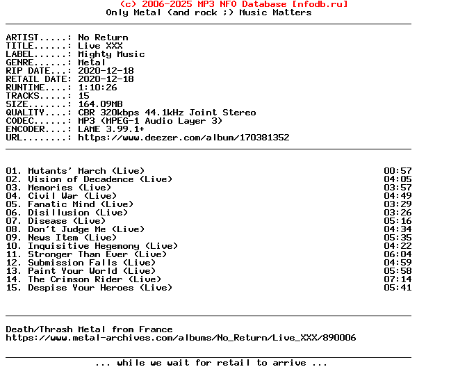 No_Return-Live_Xxx-WEB-2020
