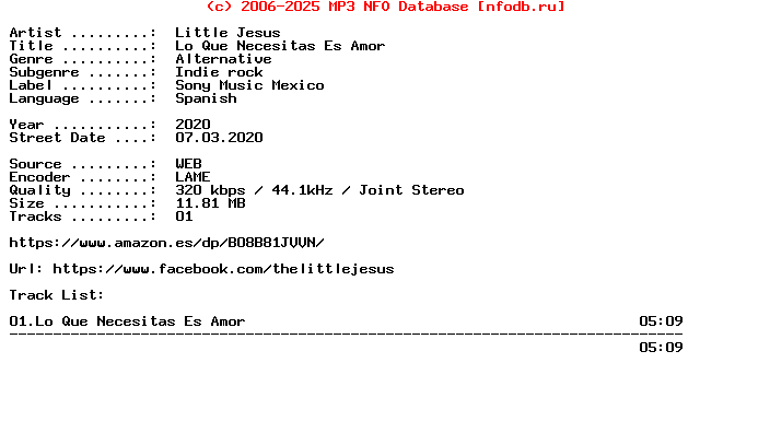 Little_Jesus-Lo_Que_Necesitas_Es_Amor-ES-Single-WEB-2020