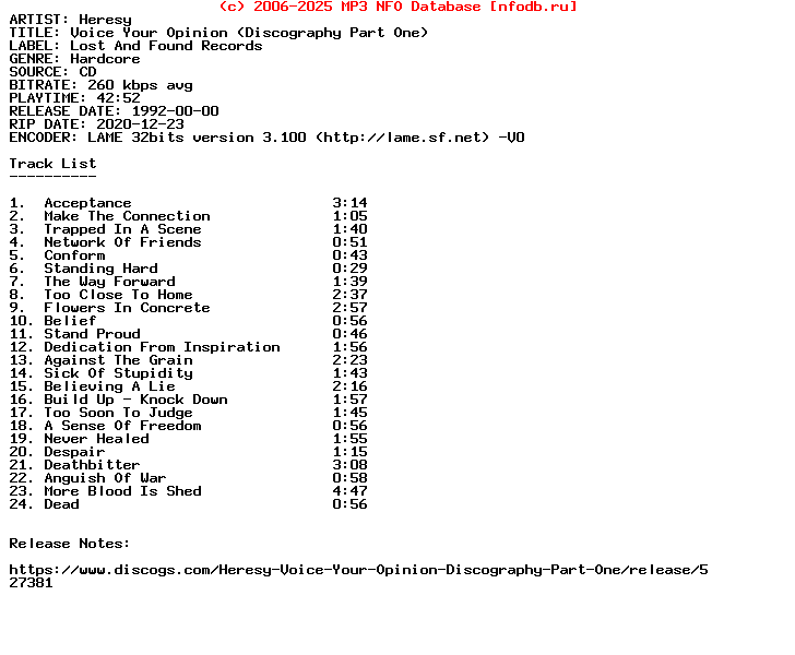 Heresy-Voice_Your_Opinion_(DISCOGRAPHY_PART_ONE)-1992