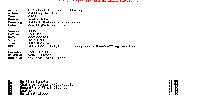 A_Pretext_To_Human_Suffering-Rotting_Sanctum-Cdrep-2020