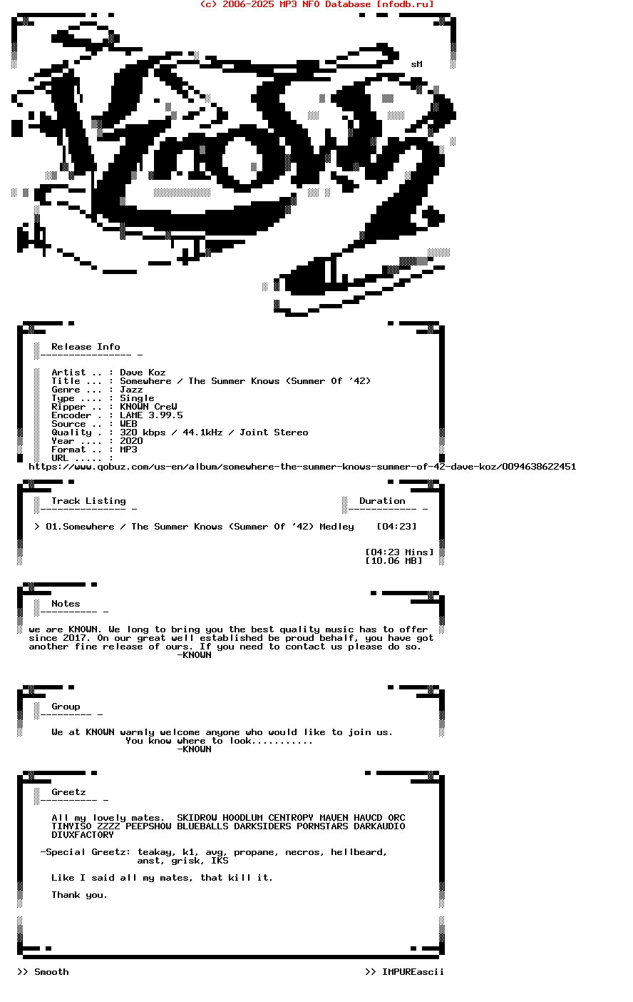 Dave_Koz-Somewhere__The_Summer_Knows_(SUMMER_OF_42)-Single-WEB-2007