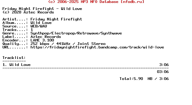Friday_Night_Firefight-Wild_Love-Single-WEB-2020