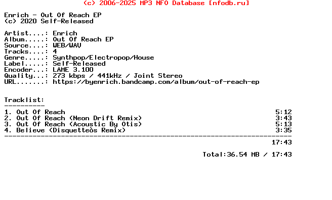 Enrich-Out_Of_Reach_Ep-WEB-2020