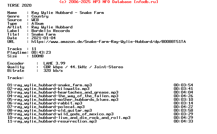 Ray_Wylie_Hubbard-Snake_Farm-WEB-2006-Terse