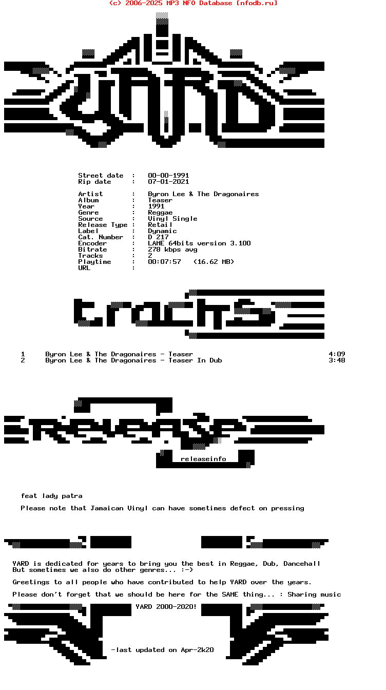 Byron_Lee_And_The_Dragonaires-Teaser-(D_217)-VLS-1991-YARD