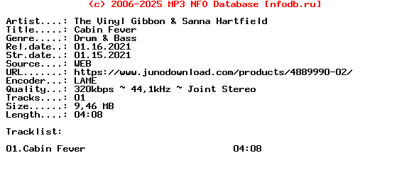 The_Vinyl_Gibbon_And_Sanna_Hartfield-Cabin_Fever-(FV0031)-Single-WEB-2021