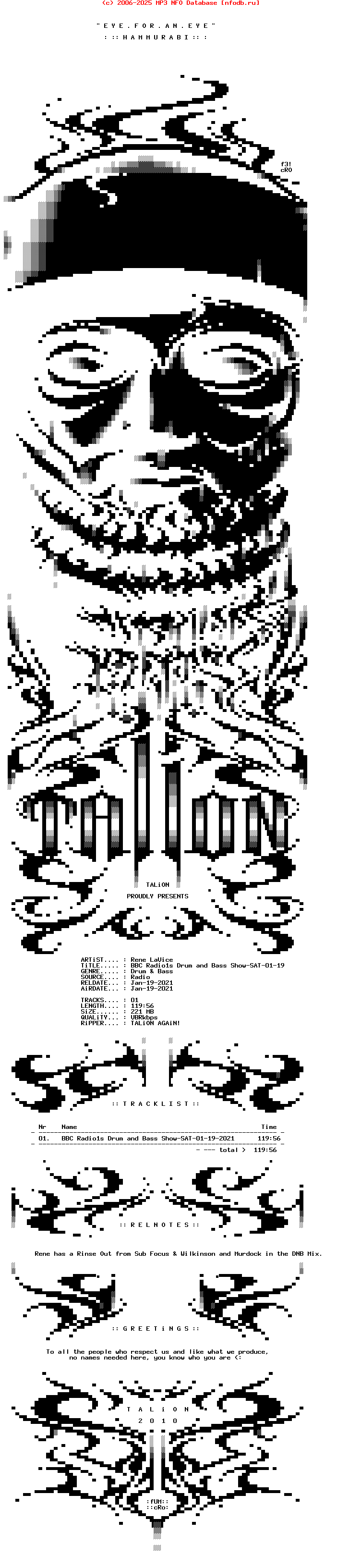 Rene_Lavice_-_Bbc_Radio1S_Drum_And_Bass_Show-SAT-01-19-2021-TALiON