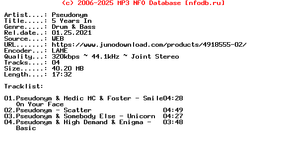 Pseudonym-5_Years_In-(OLR008)-WEB-2021