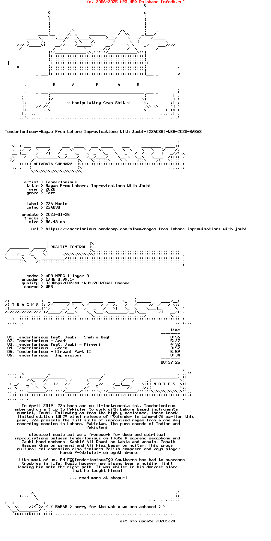 Tenderlonious--Ragas_From_Lahore_Improvisations_With_Jaubi-(22A038)-WEB-2020-BABAS