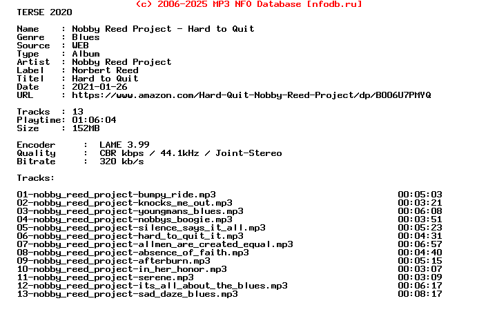 Nobby_Reed_Project-Hard_To_Quit-WEB-2011-Terse