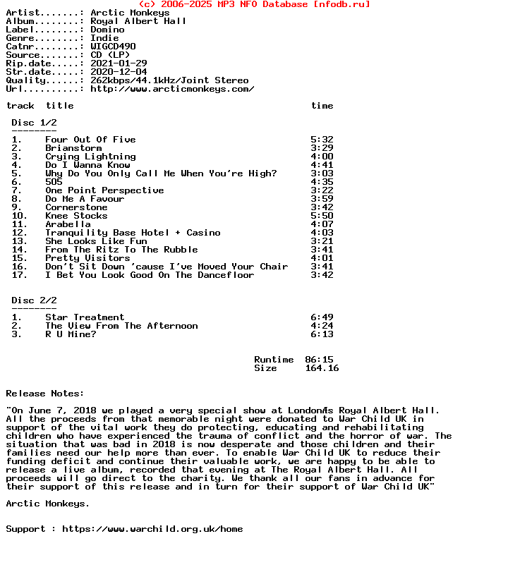 Arctic_Monkeys-Royal_Albert_Hall-2020-2CD