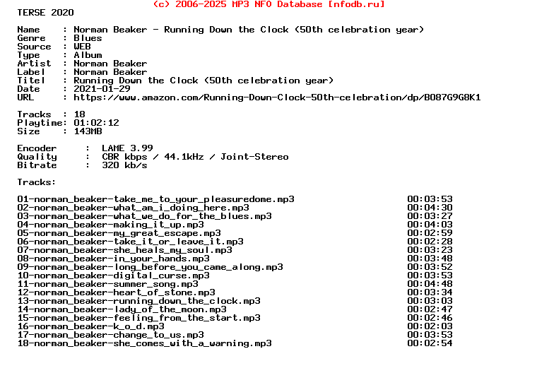 Norman_Beaker-Running_Down_The_Clock_(50TH_CELEBRATION_YEAR)-WEB-2020-Terse