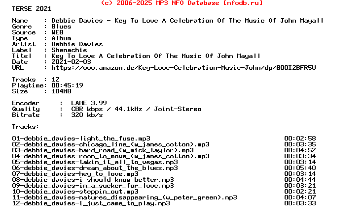 Debbie_Davies-Key_To_Love_A_Celebration_Of_The_Music_Of_John_Ma-WEB-2006-Terse