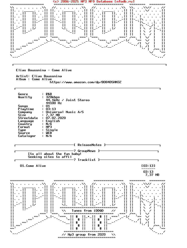 Elias_Boussnina_-_Come_Alive-Single-WEB-2020-Iddqd