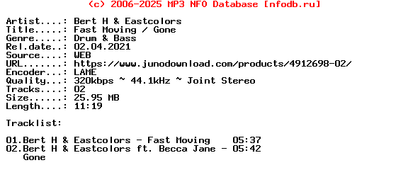 Bert_H_And_Eastcolors-Fast_Moving__Gone-(GLCY039)-WEB-2021
