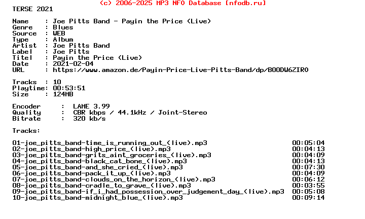 Joe_Pitts_Band-Payin_The_Price_(LIVE)-WEB-2013-Terse