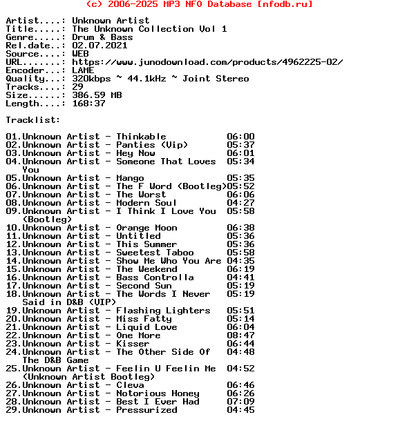 Unknown_Artist-The_Unknown_Collection_Vol_1-(UNKNWN001)-WEB-2021