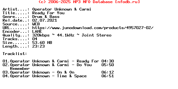 Operator_Unknown_And_Carmi-Ready_For_You-(SDD225)-WEB-2021