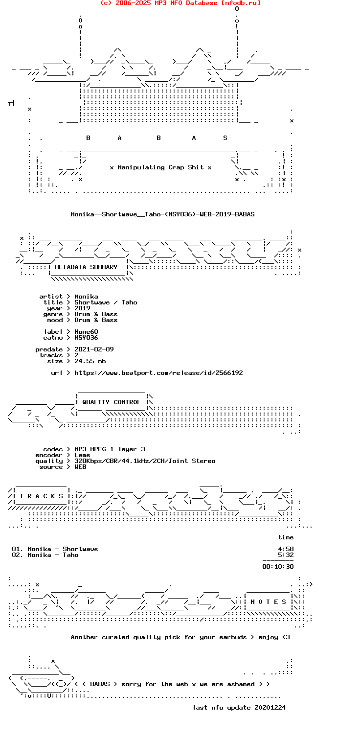 Monika--Shortwave__Taho-(NSY036)-WEB-2019-BABAS