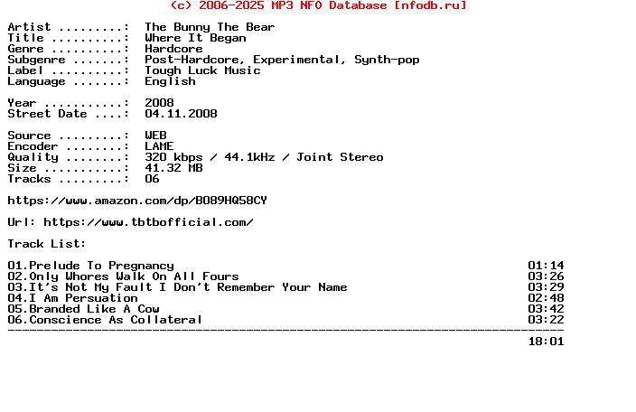 The_Bunny_The_Bear-Where_It_Began-EP-WEB-2008