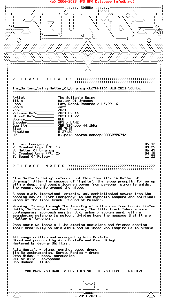 The_Sultans_Swing-Matter_Of_Urgency-(LZYRR116)-WEB-2021-Snz