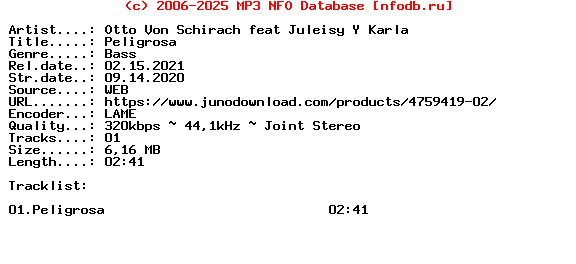 Otto_Von_Schirach_Feat_Juleisy_Y_Karla-Peligrosa-(TRI44)-Single-WEB-2020
